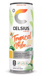 CELSIUS Essential Energy Drink Sparkling Tropical Vibe - 12 x 12 Oz Cans