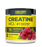 CON-CRET Creatine HCl Powder Raw Raspberry  - 100 Servings *New Larger Size