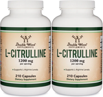 Double Wood Supplements L-Citrulline - 2 x 210 Capsule Bottles TWINPACK