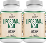 Double Wood Supplements Liposomal NAD - 2 x 60 Capsule Bottles TWINPACK