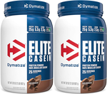 -Dymatize Elite Casein Protein Chocolate - 4 Lb (2 x 2 Lb Btls) *Expiration date 10/25 TWINPACK