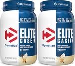 -Dymatize Elite Casein Protein Vanilla - 4 lb (2 x 2 Lb Btls) *Expiration date 10/25 TWINPACK