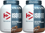 - Dymatize ISO 100 Whey Protein Isolate Gourmet Chocolate - 6 Lb (2 x 3 Lb Bottles) TWINPACK