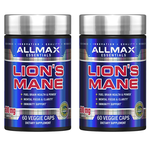 AllMax Nutrition Lion's Mane - 120 Capsule (2 x 60 Capsule Bottles) TWINPACK