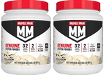 -Muscle Milk Genuine Protein Powder  Vanilla Creme - 3.86 Lb (2 x 1.93 Lb Btls)  TWINPACK