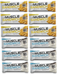Muscle Sandwich Bars Variety Pack - 12 Bars (6 Each Flavor)
