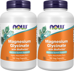 Now Foods Magnesium Glycinate with BioPerine - 2 x 180 Capsule Bottles TWINPACK