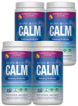 Natural Vitality Calm Magnesium Powder  Raspberry Lemon - 4 x 16 oz Bottles  4 PACK