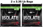 -Optimum Nutrition Whey Isolate Chocolate TWINPACK - 6.7 Lbs (2 x 3.35 Lb) $49.99 w/DPS10 code