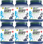 - Performance Inspired Nutrition WHEY Protein  Blueberry- 12 lb (6 x 2 Lb) (Whey Isolate/Concentrate blend) 6 PACK