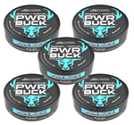Bucked Up PWR Buck Energy Pouches  Blue Raspberry - 5 Tins/100 Servings Total