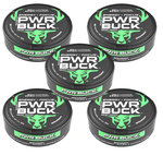 Bucked Up PWR Buck Energy Pouches  Spearmint - 5 Tins/100 Servings Total
