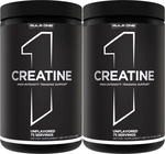 Rule 1 Creatine 100% Micronized Creatine Monohydrate - 260 Servings (2 x 130 Serving Btls)   TWINPACK