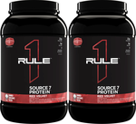 -Rule 1 Source 7 Multi-Source Protein Blend Red Velvet - 4 Lb (2 x 2 Lb Btls) TWINPACK