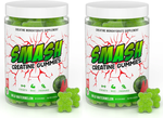 Smash Creatine Gummies  Watermelon - 2 x 30 Serving Btls  TWINPACK