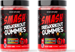 Smash Preworkout Gummies  Cherry - 2 x 25 Serving Bottles  TWINPACK