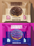 Legendary Foods Protein Sweet Rolls Chocolate + Wild Berry - 4 Each (8 Pack) Combo Pack