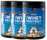 Six Star 100% Whey Protein  Kelloggs-Frosted Flakes - 5.4 Lb (54 Servings) (3 x 1.81 Lb Btls)  3 PACK