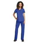 2 Pocket V-Neck Shirred Back