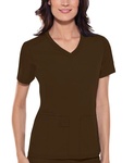 Cherokee 1909 V-Neck Knit Panel Top