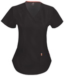 Cherokee Code Happy 46601A Mock Wrap Scrub Top