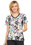 Cherokee Flexibles Women's V-Neck Solid Scrub Top 2968