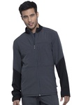 Cherokee Infinity Men's Zip Front Printed Bomber Scrub Jacket CK311
