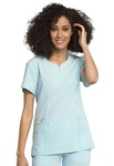 Cherokee Ribbed V-Neck Top