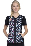 Cherokee V-Neck Knit Panel Top CK657