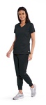 Grey's Anatomy 4 Pocket V-Neck Love Zipper Scrub Top