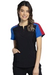 Katie Duke By Cherokee Iflex Women's Round Neck Scrub Top-CKK821