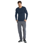Long Sleeve Male Knitted Seamless Tee