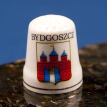 Ceramic&#x20;Thimble&#x20;-&#x20;Bydgoszcz&#x20;City&#x20;Crest