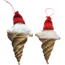 Christmas&#x20;Straw&#x20;Ornaments&#x20;-&#x20;Pair&#x20;of&#x20;Santa-Icicles