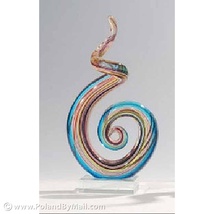 Glass&#x20;Sculpture&#x20;-&#x20;Ribbon,&#x20;6&#x20;inches&#x20;Tall