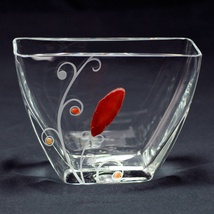 Glass&#x20;Vase&#x20;-&#x20;Agate&#x20;&amp;&#x20;Carnelian&#x20;Stone&#x20;Series,&#x20;5&#x20;inches&#x20;Tall