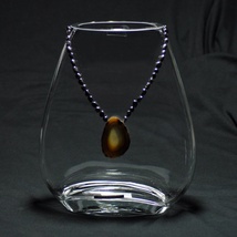 Glass&#x20;Vase&#x20;-&#x20;Agate&#x20;&amp;&#x20;Oxide&#x20;Stone&#x20;Series,&#x20;11&#x20;inches&#x20;Tall