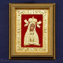 Gold&#x20;Plated&#x20;Icon&#x20;-&#x20;The&#x20;Lichen&#x20;Blessed&#x20;Virgin&#x20;Mary