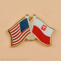 Lapel&#x20;Pin&#x20;-&#x20;Polish&#x20;American&#x20;Flags