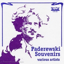 Paderewski&#x20;Souvenirs&#x20;-&#x20;Various&#x20;Artists&#x20;CD