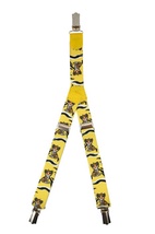 Patterned&#x20;Kid&#x27;s&#x20;Clip&#x20;Suspenders&#x20;-&#x20;Yellow&#x20;Tigers