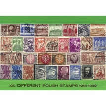 Polish&#x20;Collectible&#x20;Postmarked&#x20;Stamp&#x20;Sets&#x20;-&#x20;100&#x20;from&#x20;1918-39