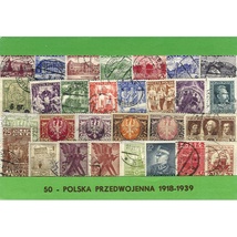 Polish&#x20;Collectible&#x20;Postmarked&#x20;Stamp&#x20;Sets&#x20;-&#x20;50&#x20;from&#x20;1918-1939
