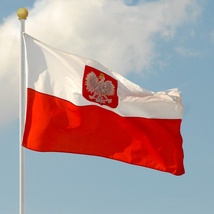 Polish&#x20;Flag&#x20;with&#x20;a&#x20;White&#x20;Eagle&#x20;Image
