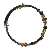 Pure&#x20;Amber&#x20;and&#x20;Beaded&#x20;Coil&#x20;Bracelet