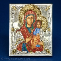 Silver&#x20;Plated&#x20;Icon&#x20;-&#x20;The&#x20;Iviron&#x20;Virgin