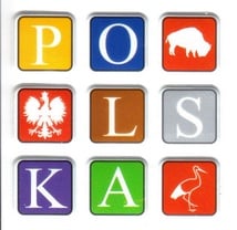 Sticker&#x20;-&#x20;POLSKA&#x20;Cube,&#x20;Set&#x20;of&#x20;9