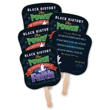 Black History: The Power Of Courage, Hope, & Faith Hand Fans