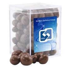 Chocolate Covered Peanuts in Acrylic Box