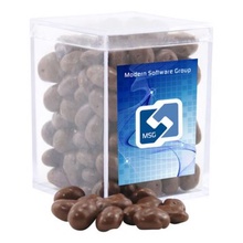 Chocolate Covered Raisins in Acrylic Box